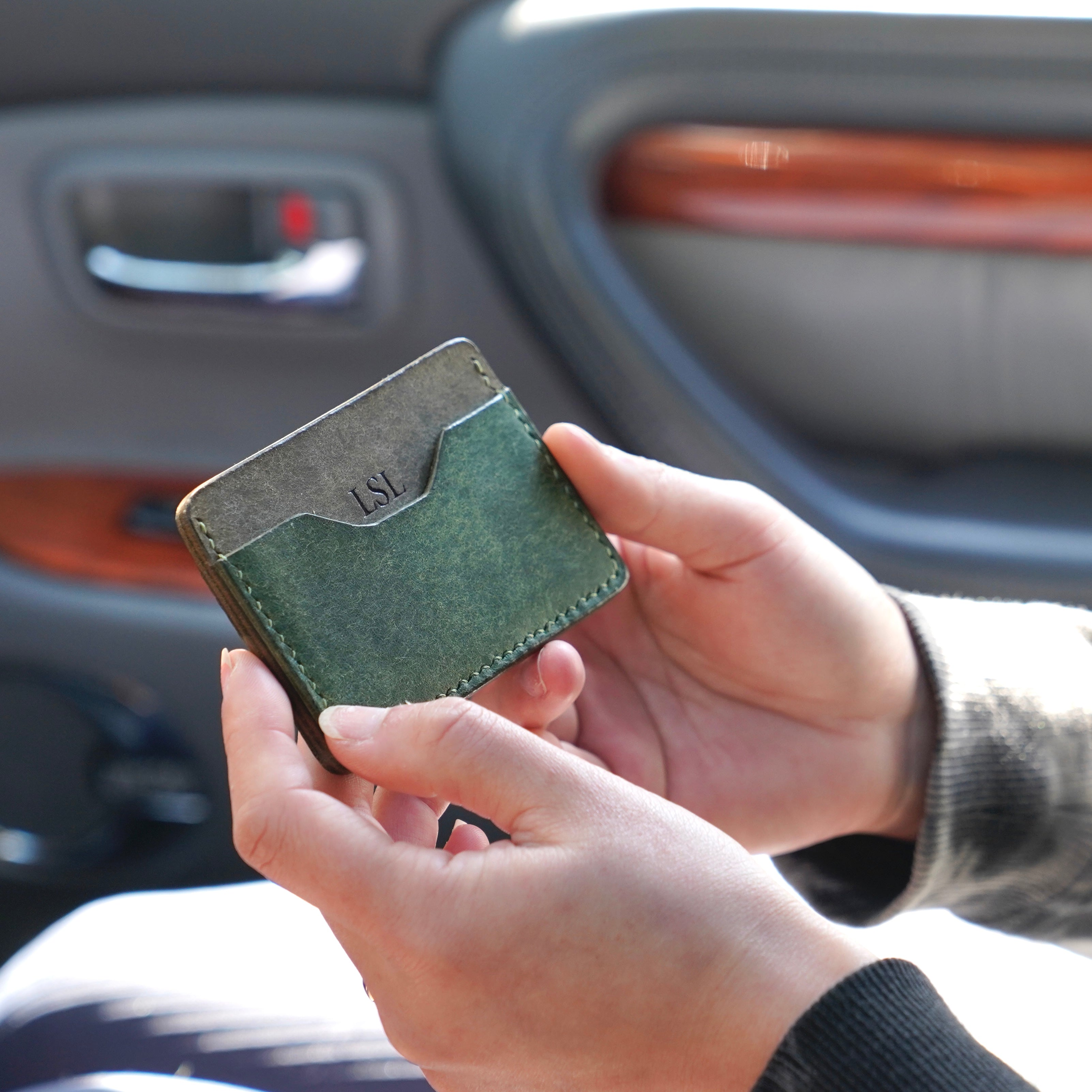 Coastal Moss Card and Cash Holder